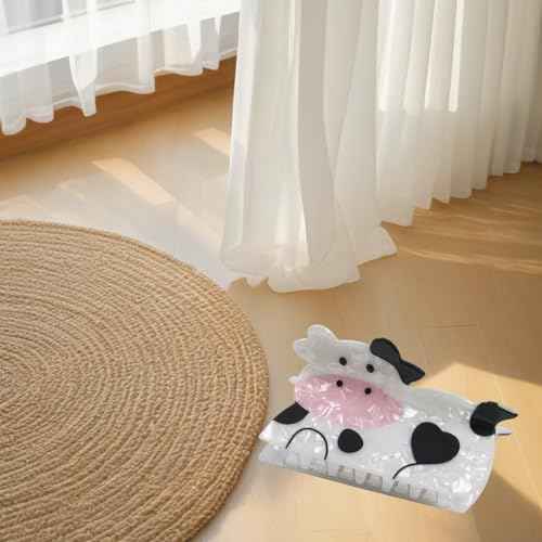 Summer Dairy Cow Hair Clips Cute Animal Hair Jaw Clip Kawaii Black White Dairy Cow Acetate Hair Barrettes Acrylic Hair Styling Accessories Spring Summer Hair Claw Clip for Women Thick & Thin Hair