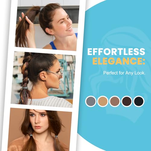 HOYOLS 100pcs Seamless Hair Ties No Damage Scrunchies