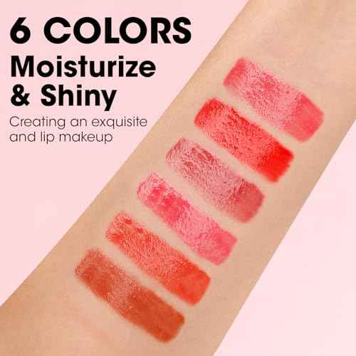 AZEN 24 Pack Lip Gloss Bulk Set, Shimmery Lip Gloss for Women and Girls With Rich Varied Colors