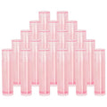 Mini Skater 20Pcs 3/16 Oz (5.5ml) Translucent Lipstick Cosmetic Empty Lip Gloss Lipstick Balm Tube With Caps Container Bottle For Lady Women Makeup Tool (Pink)