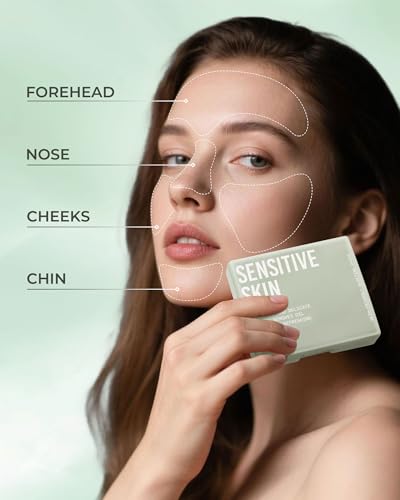 300 Oil Blotting Sheets for Face with Mirror & Puff