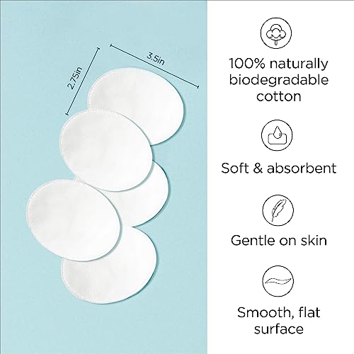 Diane Multi-Layer Cotton Ovals, 100 Count, 100% Pure Cotton, Premium, Hypoallergenic, Biodegradable, Strong and Durable Makeup and Nail Polish Removal Wipes