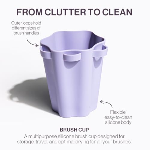ANISA BEAUTY Brush Cup ? Stylish and Durable Makeup Brush Holder for Organized and Convenient Storage ? Ideal for Home or Travel