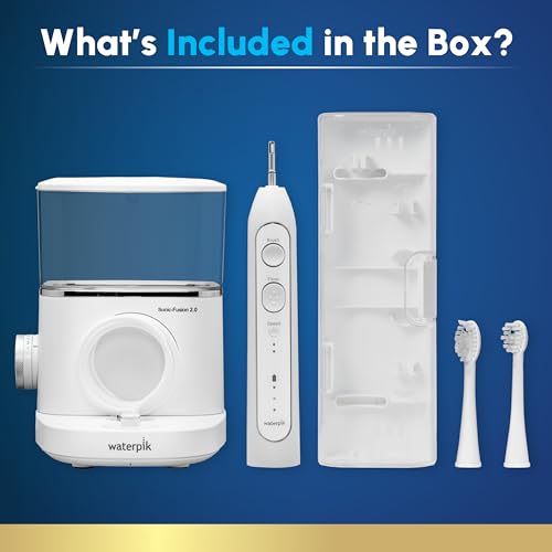 Waterpik Sonic-Fusion 2.0 Professional White Electric Toothbrush & Water Flosser