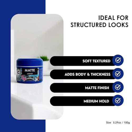 Rolda Matte Hair Paste - Water-Based Styling Clay for Men