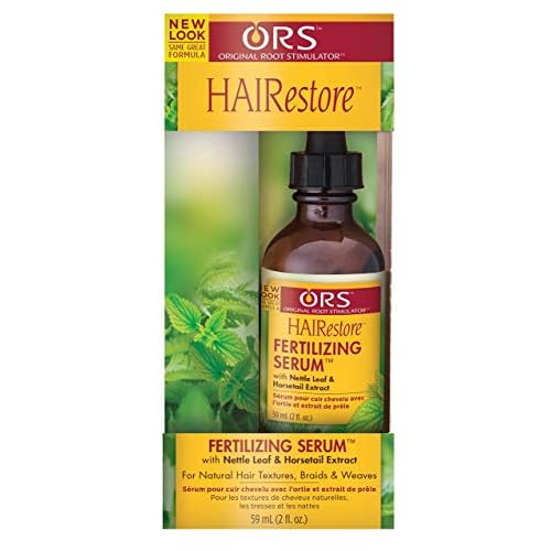 ORS Olive Oil Edge Control Hair Gel, HAIRestore Fertilizing Serum with Nettle Leaf and Horsetail Extract, Olive Oil Fortifying Cream Hair Dress - Bundle