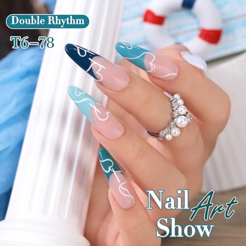 Double Rhythm 6 Pcs Gel Polish Set - 15 ML Soak Off Nail Art