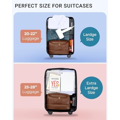 Elviros Toiletry Bag for Mens PU Leather Travel Organizer Kit with Hanging hook, Large Water-resistant Toiletries Bathroom Shaving Bag, Gift For Men (Dark Brown)