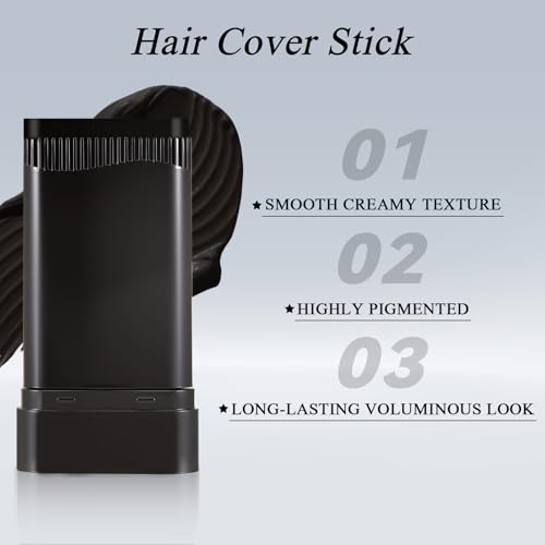 Beard Touch-Up Stick for Men - Instant Gray Hair Concealer with Comb