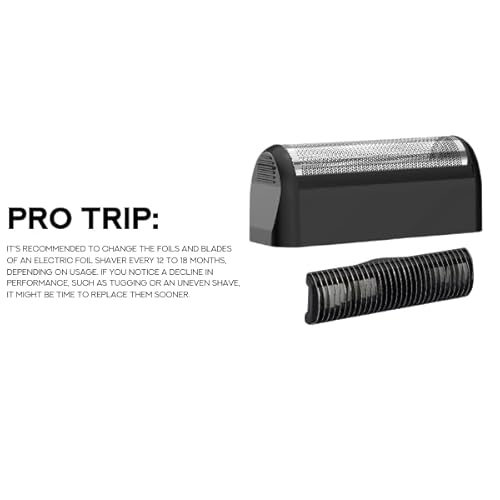Supreme Trimmer Replacement Foil & Cutter SBR10 | Hypoallergenic Foil for STF91 Solo LiTE | Black