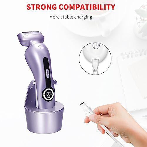 MEROM Charger Compatible with Krovena Women Electric Razors Shaver, Replacement Charging Cable for Trimmer, Power Cord Adapter
