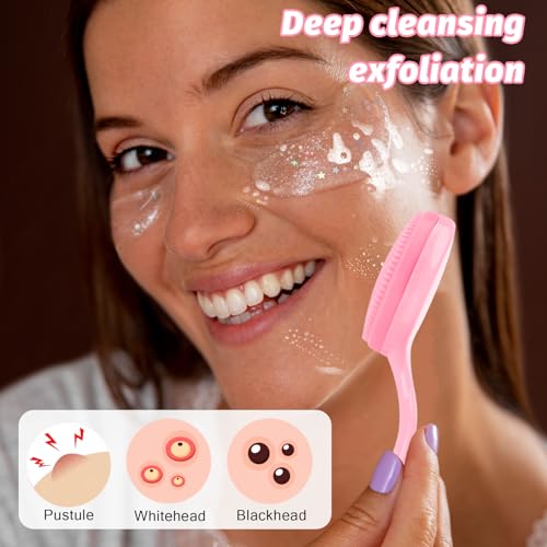 2-Pack Silicone Face Brush for Deep Cleansing & Exfoliating