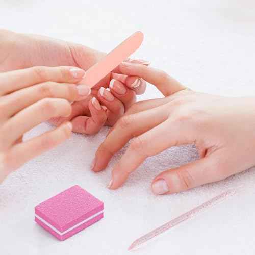 24 Sets Disposable Manicure Kit, Individually Package Nail Kit,Manicure Set with Mini Nail File,Mini Nail Buffer,Nail Stick for Salon Home