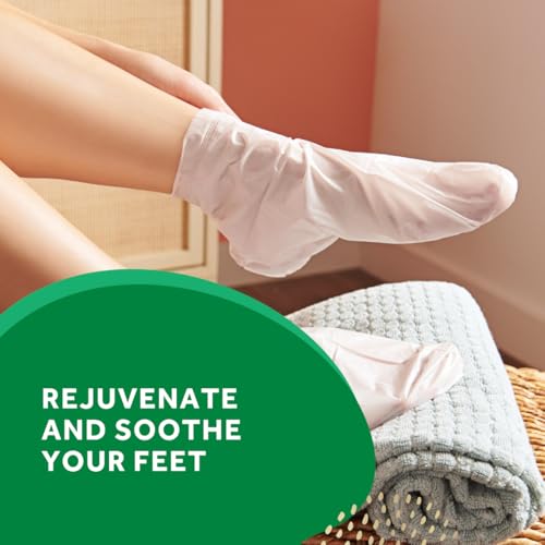 Amope PediMask Moisturizing Foot Mask Socks with Coconut Oil - 3 Pair