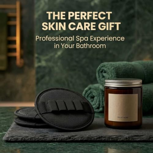 VIREXEL Exfoliating Gloves for Shower - Gentle Rubber Body Scrubber