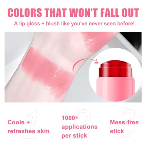 Jelly Blush Contour Stick Trio - Waterproof Cheek & Eye Makeup Set