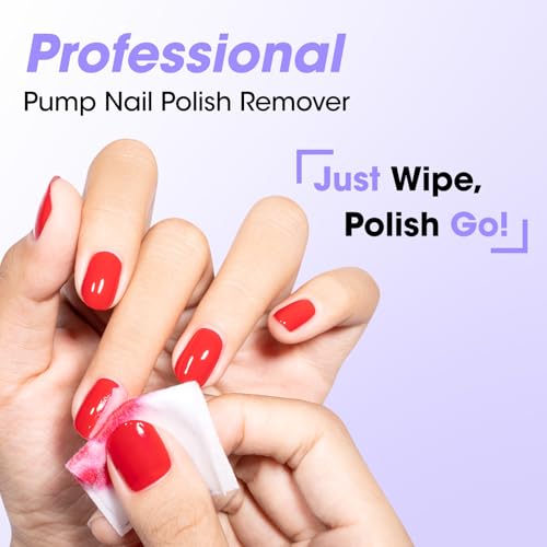 Gellen Non-Acetone Nail Polish Remover with Aloe Vera, Pump Dispenser - 16 Fl Oz (Variant 03-Unscent)