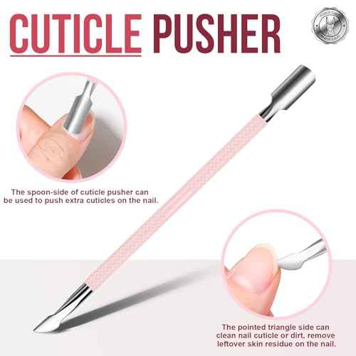 FANDAMEI Cuticle Kit, 4 PCS Nail Care Kit, Cuticle Trimmer, Cuticle Nippers, Ingrown Toenail Removal Kit, Cuticle Clippers, Cuticle Pusher, Nail Cuticle Trimmer, Manicure and Pedicure Kit, Nail Tools