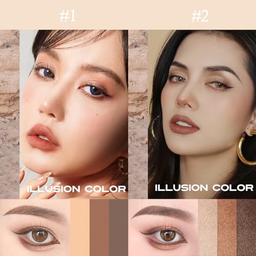 4-Pack Gradient Eyeshadow Stick Set - Waterproof Matte & Shimmer