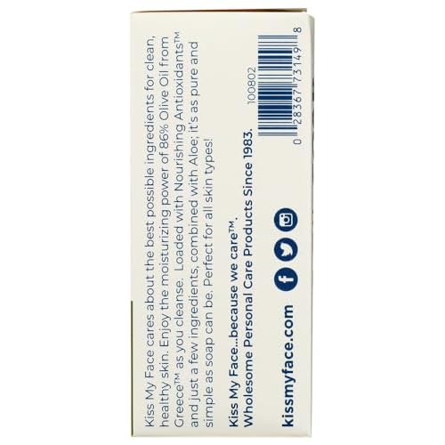 Kiss My Face Soap Bar Olive & Aloe 8oz (2 Pack)