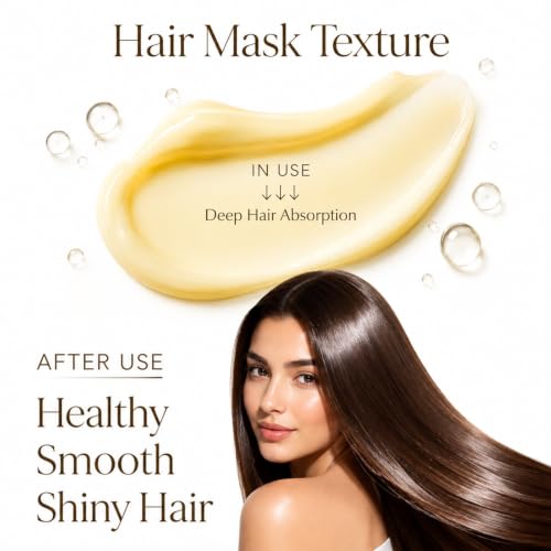 Tgideas Hydrating Collagen Hair Mask - Deep Repair for All Hair Types 8.45 Oz
