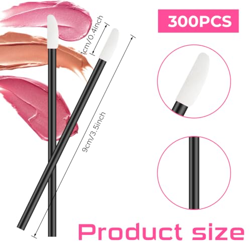 300 Disposable Lip Wands | Flocking Lip Brush Applicators