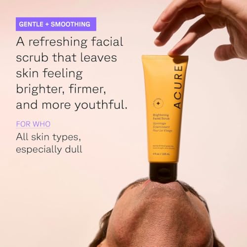 Acure Brightening Facial Scrub Exfoliant - 4 fl oz Duo Pack