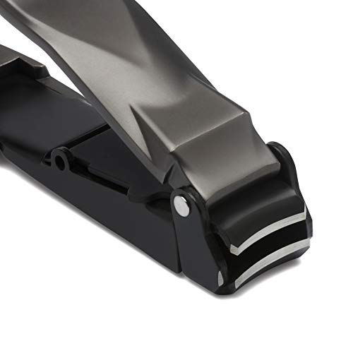 Heavy Duty Nail Clippers with Catcher for Men - Ergonomic Design