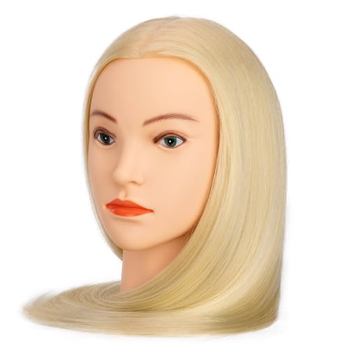 80% Human Hair Mannequin Head Blonde #613 - 26-28 Inches