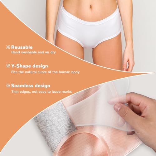 4Pcs Y Shape Camel Toe Concealer Reusable Invisible Self-adhesive Silicone Pad Insert for Women Swimsuit Yoga Pants