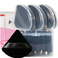Triangle Powder Puffs for Face Setting - 10Pc Velour Makeup Sponges
