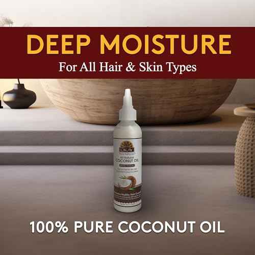 Okay 100% Pure Coconut Oil for Hair & Skin - Coconut Oil for Women & Men, Perfect for Body, Face, Natural Massage Oil & Moisturizer - 4 Fl Oz Squeeze Bottle (Pack of 2)