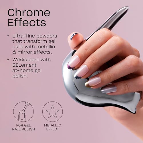 OPI Chrome Effects Mirror-Shine Nail Powder for Gel Polish with Applicator