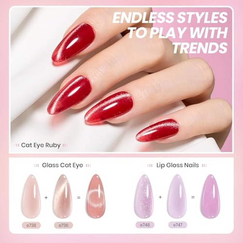 Beetles 36 Colors Jelly Gel Nail Polish Set with Top Coats