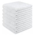 100% Cotton Washcloths 12x12 Inch, 6 Pack
