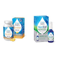 TheraTears Omega 3 Supplement, 1200mg, 90 ct (Pack of 1) & SteriLid Eyelid Cleanser and Face Wash, for Irritated Eyes, 2 fl oz Spray