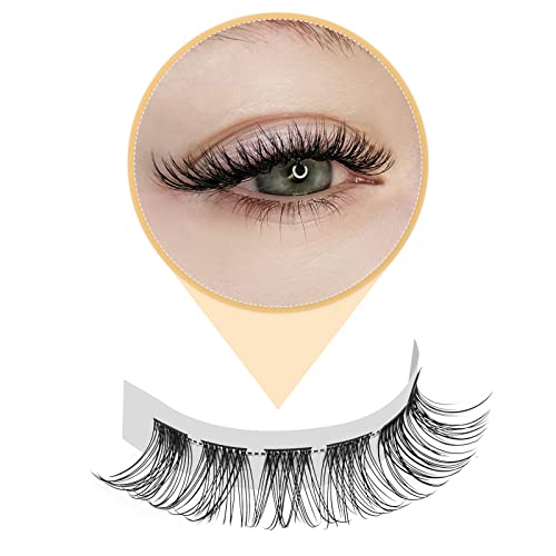 QUEWEL Cluster Lashes 72 Pcs C/D Curl 8-16mm DIY Eyelash Extensions