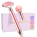 Electric Vibrating Jade Facial Roller - 2 in 1 Face & Eye Massager
