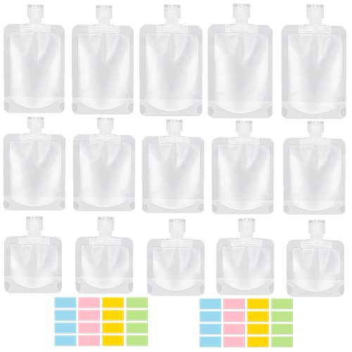 17-Piece Travel Toiletry Pouches, TSA-Approved Leak-Proof