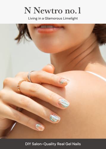 ohora Semi Cured Gel Nail Strips N Newtro No.1 - Salon-Quality Nail Art