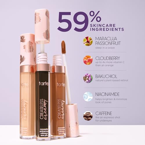 tarte creaseless creamy full-coverage concealer - 16N fair-light neutral (fair to light skin with a balance of warm & cool undertones) - full size