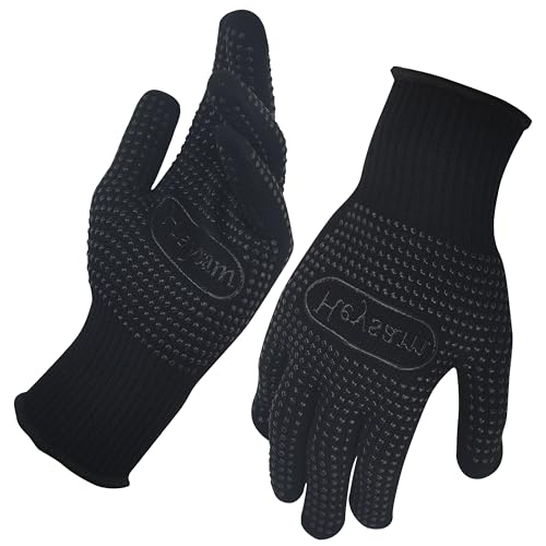 Heat Resistant Silicone Gloves for Hair Styling Tools, 2 Pcs