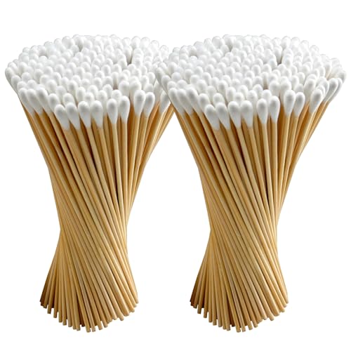200 Pcs 6" Cotton Swabs Bamboo Sticks - Lint Free