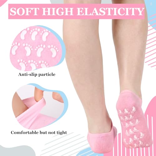 Cuffbow Silicone Moisturizing Socks - 4 Pairs for Dry Cracked Feet