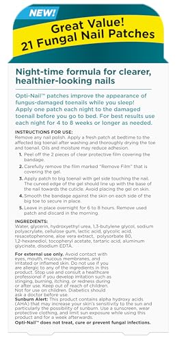 Opti-Nail Renewal Patches - 21 Night-Time Toenail Patches