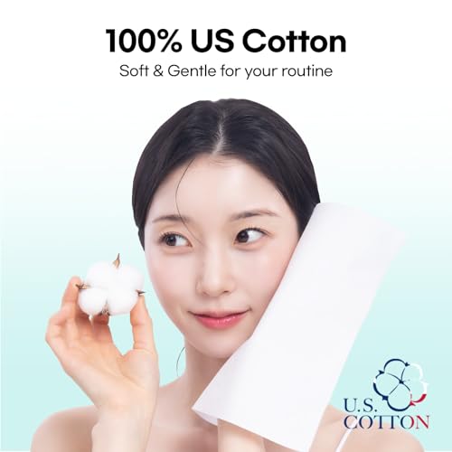 Gorilla Lab Cloud Touch Face Towels, 60 Count, 100% USA Cotton, Waterjet Spunlace for Ultra Softness, Purifying & Refreshing Disposable Facial Wipes for Sensitive Skin