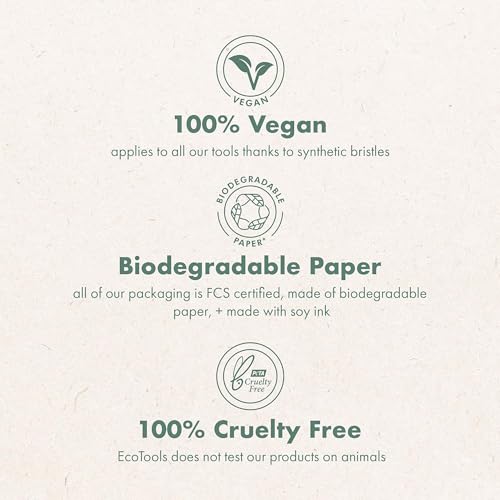 EcoTools Dry Body Brush for Circulation, Dead Skin Removal + Green Delicate EcoPouf Made with Recycled Netting for Cleansing and Exfoliating Sensitive Complexion, Self-Care Gifts