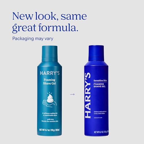 Harry's Foaming Shave Gel for Men with Aloe - 3 Pack