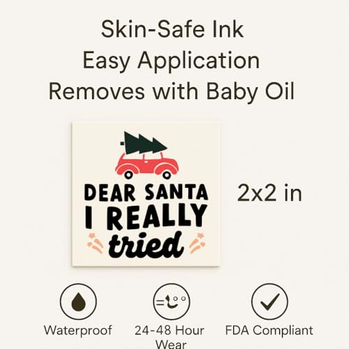 36 Christmas Temporary Tattoos for Adults – 18 Funny Designs