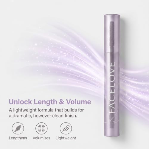 Facelove Mascara for Mature Lashes - Long Lasting Curl, Water Resistant
